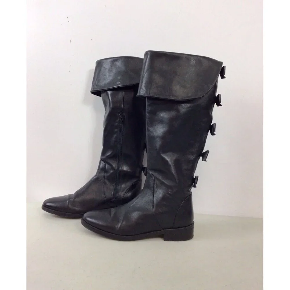 Fabianelli Leather Boots Italy Womens 6.5